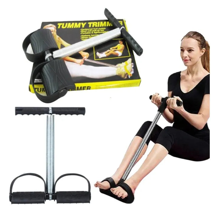 💪✨ Tummy Trimmer Single Spring Rod Home Workout Fitness Tool 🔥 | Tone Abs & Strengthen Body Easily 🏠