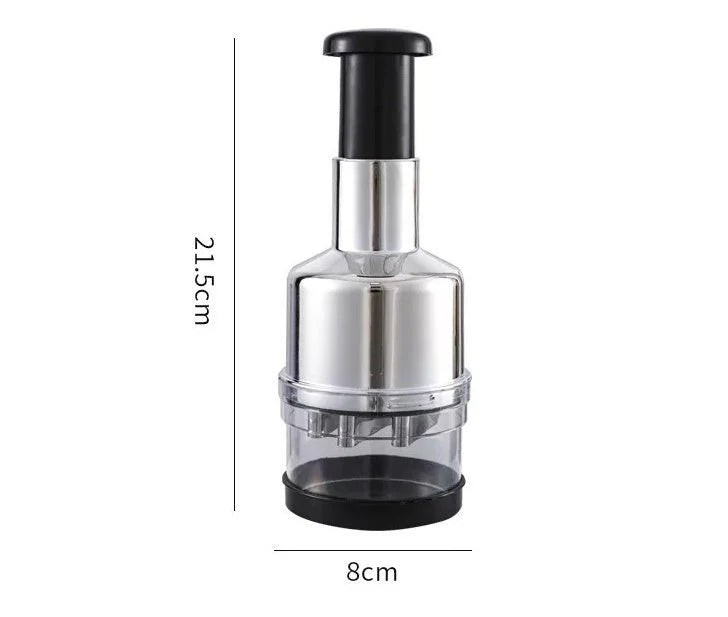 Manual Kitchen Garlic Crusher with Sharp Stainless Steel Blades
