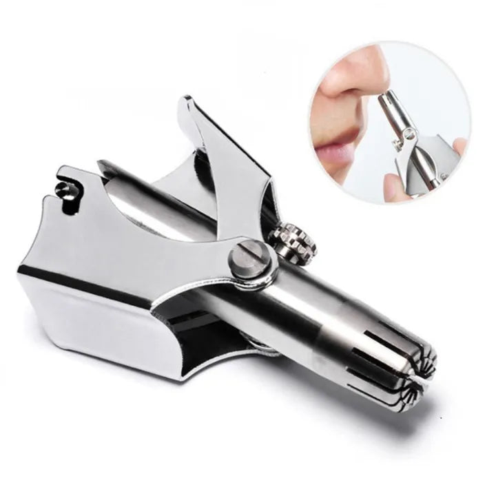 ✨👃 Mini Portable Nose Hair Trimmer 🪒Premium Stainless Steel Grooming Tool 🪒Easy & Comfortable Use for Men & Women 💖