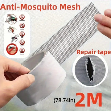 🪟🔧 Mesh Window Screen Repair Tape – 2 Meter Long, 5cm Wide | 🛠️ Durable Self-Adhesive Patch For Quick Screen Fixes ✨🏠
