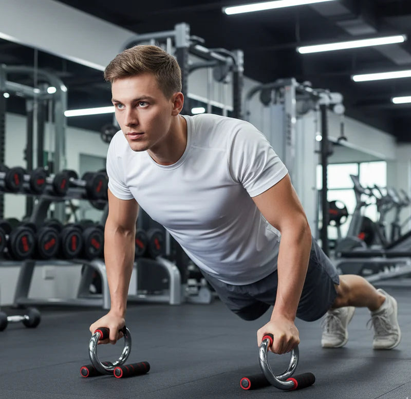 Marshal Fitness Push-Up Bars with Non-Slip Handles for Home Workouts