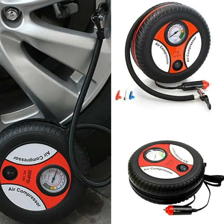 🚗💨 Portable Car Air Pump 260 PSI Powerful 12V Electric Tyre Inflator 🔧 | Fast Inflation for Car, SUV & Bike 🛞