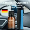 Gold Plating Plastic Parts Agent for restoring faded car interior and exterior plastic trim, dashboard, door panels, and automotive plastic surfaces with a long-lasting glossy finish.