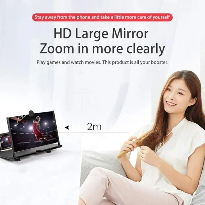 📱✨ F3 Mobile Screen Magnifier – 8 Inch Large Display Screen Enlarger 🔍 | Enjoy Bigger & Clearer Viewing Anywhere 🎬