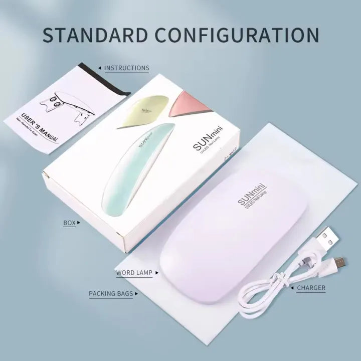 Mini Nail Light with Timer ⏱️ | Premium Quality, Compact & Easy To Use 💖 | Perfect Nail Care Partner 🌟