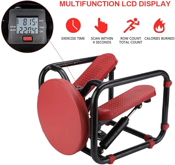 Home Gym Stair Stepper Exercise Machine for Full Body Cardio Workout