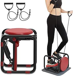 Mini Stair Stepper Fitness Machine with Adjustable Resistance for Daily Exercise