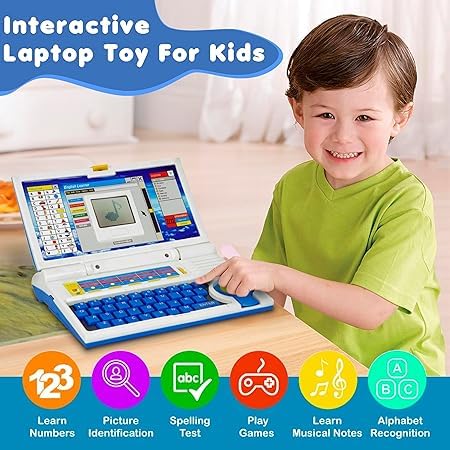 Kids English Learning Laptop Educational Toy for Interactive Learning