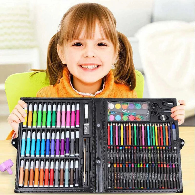 Kubeixiong Corner Art Set for Kids with Drawing and Coloring Supplies