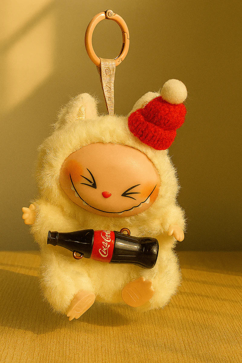 Kawaii Labubu Plush Bag Charm for Kids, Teens and Collectors