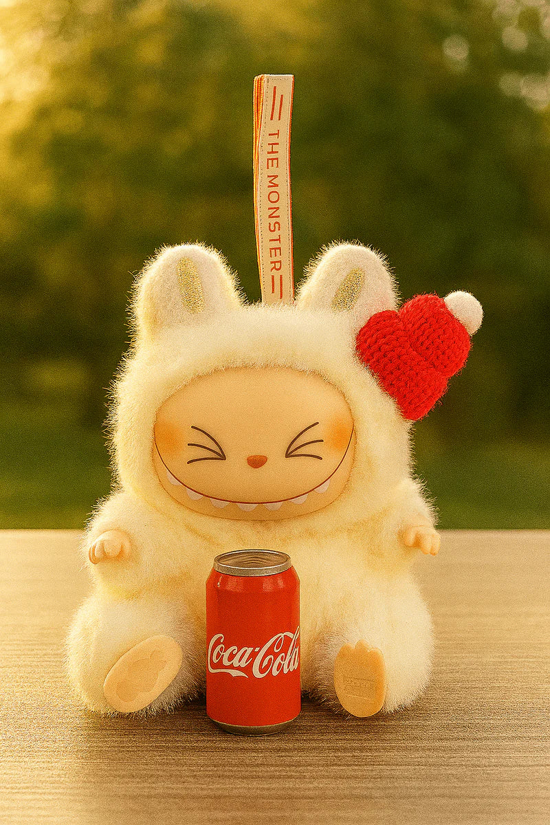 Labubu Cartoon Plush Keychain with Premium Soft Fabric and Key Ring