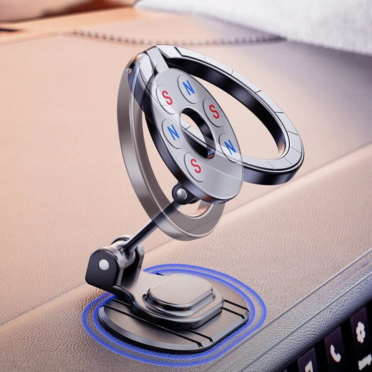 Magnetic Folding Car Phone Holder with 360° Rotating Design