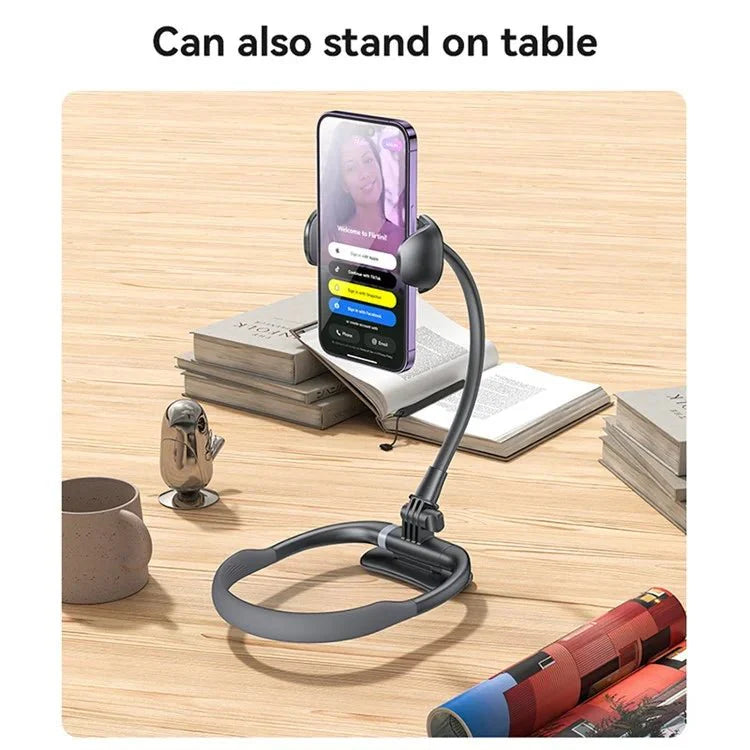 Neck Mounted Phone Holder with Flexible Hands-Free Design