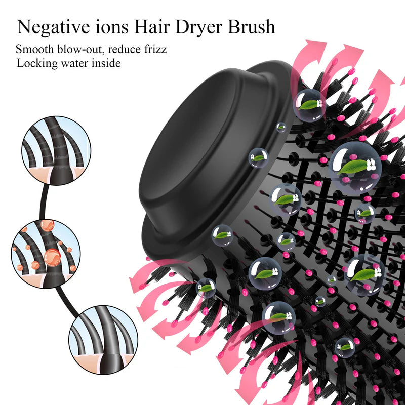 One Step Volumizer Hair Brush with Ergonomic Handle