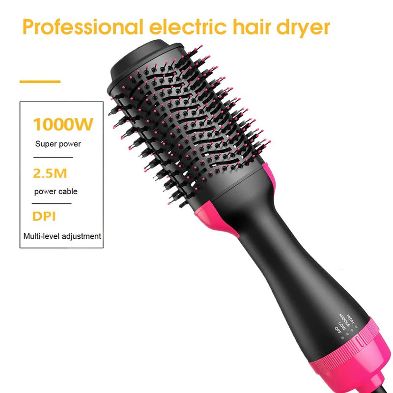 2-in-1 Hot Air Hair Brush for Drying, Straightening and Volumizing