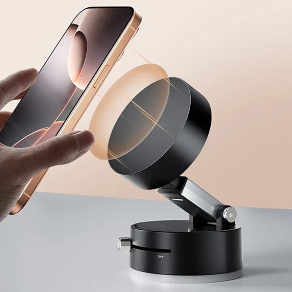 🧲🚗 Premium 360° Magnetic Phone Holder 📱 Strong Grip & Flexible Rotation 🔄 | Perfect for Driving, Work & Watching Videos ✨