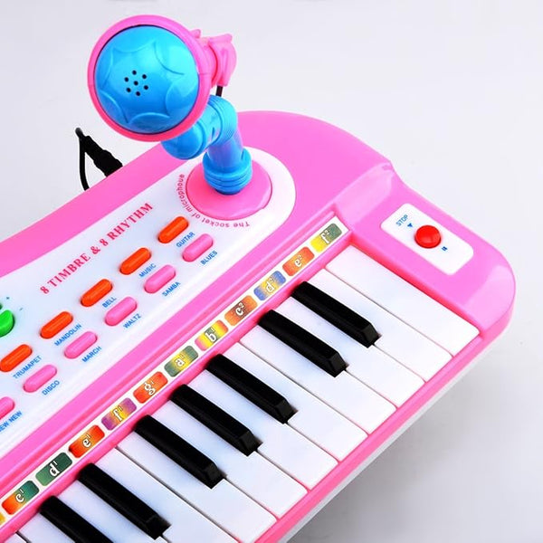 Piano Musical Toy with Microphone for Kids Interactive Learning and Fun