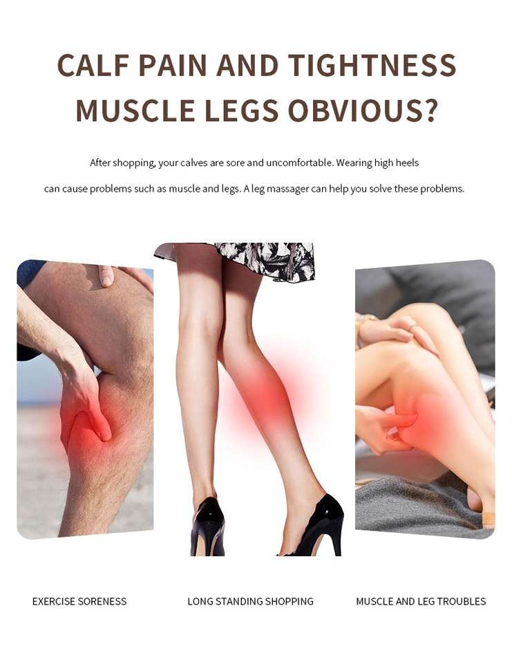 Adjustable Air Compression Leg Massager for Pain Relief and Circulation Support