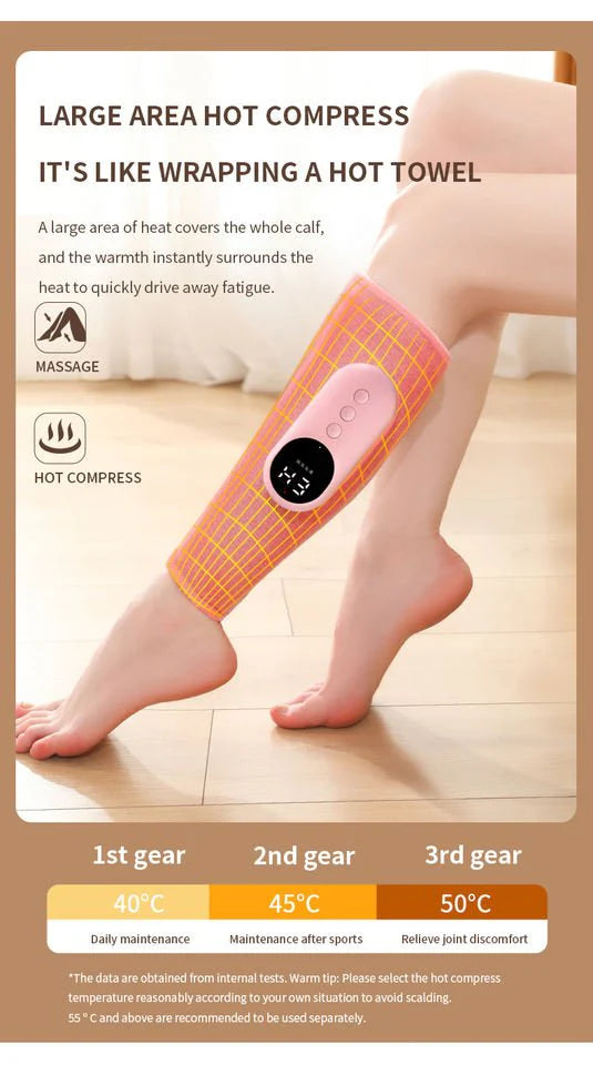 Electric Compression Leg Massager for Calf Muscle Recovery and Relaxation
