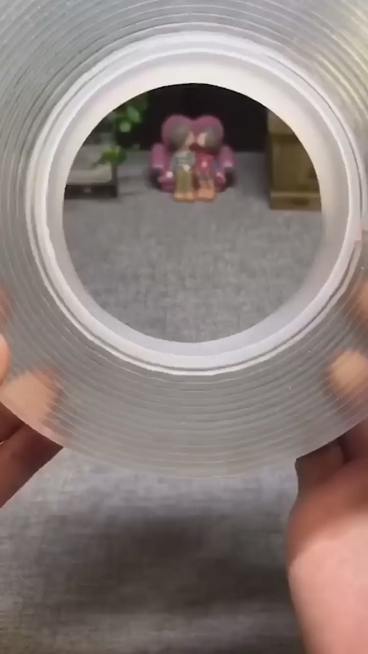 🧲✨ Nano Double-Sided Tape (3 Meters) – 💧 Washable, 🔄 Reusable & 💪 Strong Adhesive for Multi-Purpose Use 🏠🛠️ – Versatile Tape for Home 🏡, Office 🏢 & DIY Projects 🎯
