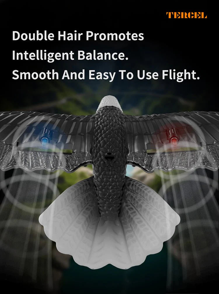 Rechargeable RC Eagle Flying Bird Toy for Kids Outdoor Fun and Entertainment
