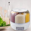 Large Capacity Airtight Food Storage Container with Rotating Dispenser