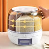 Large Capacity Airtight Food Storage Container with Rotating Dispenser
